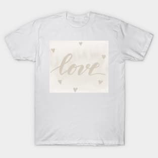 Valentine's Day Watercolor Love – white T-Shirt